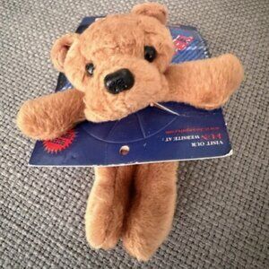 Original 1996 Pocket Beanpals KellyToy Brown Dog Butch Bulldog NIP Vintage